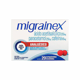 Migrainex 250Mg E 250Mg E 65Mg Com 20 Comprimidos Revestidos