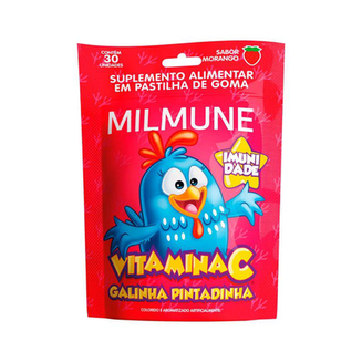 Imagem do produto Milmune Vitamina C Galinha Pintadinha Com 30 Goma Morango