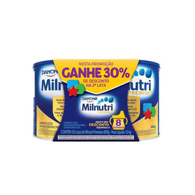 Imagem do produto Milnutri Premium Leite Infantil 800G Com 30% De Desconto Na Segunda Unidade