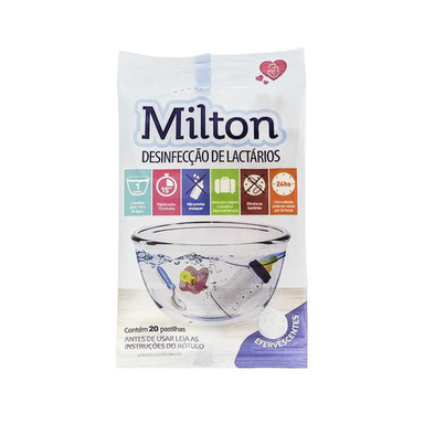 Imagem do produto Milton Para Desinfecção De Lactários 20 Pastilhas Efervescentes