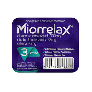 Imagem do produto Miorrelax Com 4 Comprimidos