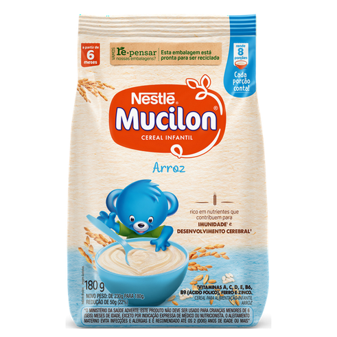 Imagem do produto Mucilon Cereal Infantil Arroz Sachê 180G
