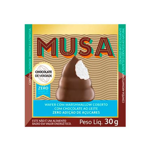 Imagem do produto Musa Gold & Ko Ao Leite Zero Açúcar Wafer Com Marshmallow 30G