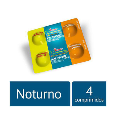 Imagem do produto Naldecon Noite Anti Gripal 4 Comprimidos