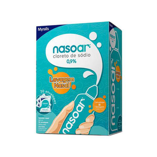 Imagem do produto Nasoar Solução Para Lavagem Nasal Com 30 Envelopes +Frasco