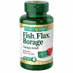 Imagem do produto Natures Bounty Fish, Flax E Borage E Vitamina E Ômegas 369 80 Cápsulas Natures Bounty