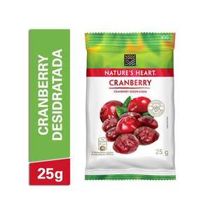 Imagem do produto Natures Heart Snack Cranberry Desidratada 25G