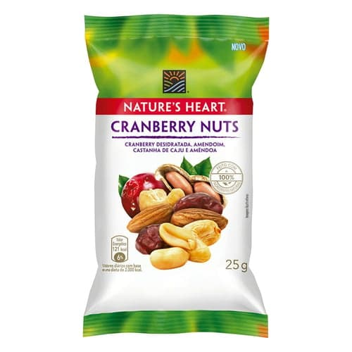 Natures Heart Snack Cranberry Nuts 25G