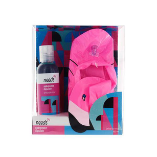 Imagem do produto Needs Kit Boia Flamingo Para Copo + Sabonete Liquido Brisa Do Mar 150Ml
