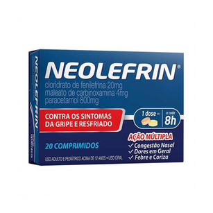 Neolefrin - 400Mg + 20Mg Com Amarelo/ 400Mg + 4Mg Com Laranja 10 + 10