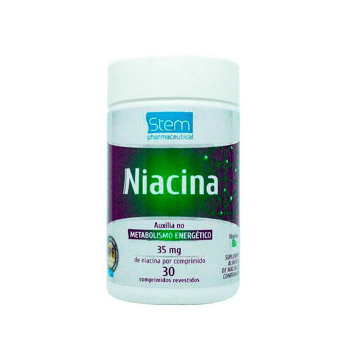 Imagem do produto Niacina 35Mg 30 Comprimidos Stem Novalatina