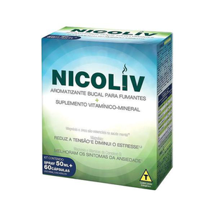 Nicoliv Kit 60 Capsulas /Spray 50Ml