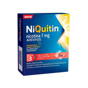 Imagem do produto Niquitin 7Mg Adesivos Para Parar De Fumar 7 Unidades