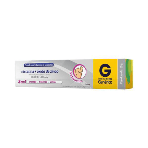 Nistatina + Oxido De Zinco Pomada 60G - Cimed Genérico