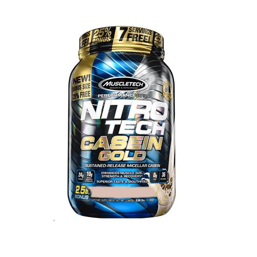 Imagem do produto Nitrotech Casein Gold 1,13Kg Muscletech Nitrotech Casein Gold 1,13Kg Creamy Vanilla Muscletech