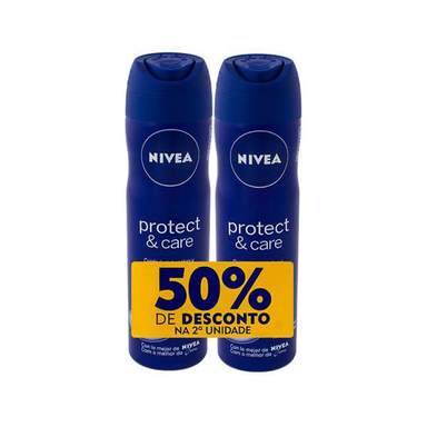 Imagem do produto Nivea Kit 2 Desodorantes Aerosol Protect&Care Com 50% Na Segunda Unidade