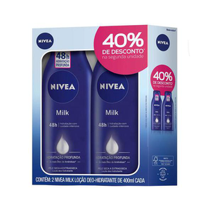 Imagem do produto Nivea Pack 2 Hidratantes Body Milk 400Ml Com 40% De Desconto Na Segunda Unidade