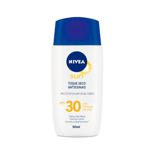 Imagem do produto Nivea Sun Protetor Solar Toque Seco Antissinais Fps30 50Ml