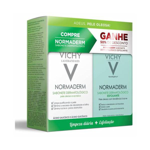 Imagem do produto Normaderm Vichy Sabonete Em Barra Com 80G + 50% De Desconto Normaderm Vichy Sabonete Esfoliante Em Barra Com 80G