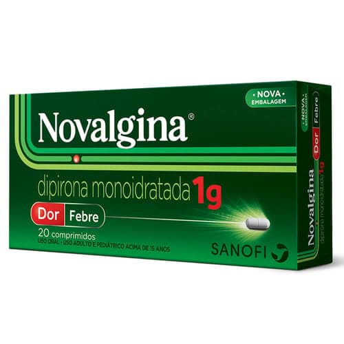 Imagem do produto Novalgina 1G 20 Comprimidos