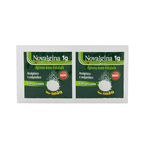 Imagem do produto Novalgina - 1G Com 2 Comprimidos Efervecentes