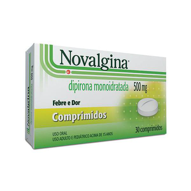 Imagem do produto Novalgina - 500Mg 30 Comprimidos
