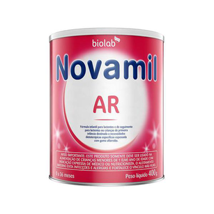 Imagem do produto Novamil Ar Fórmula Infantil Para Lactentes E De Seguimento Para Lactentes E Crianças De Primeira Infncia Destinada A Necessidades Dietoterápicas Específicas Com 400G