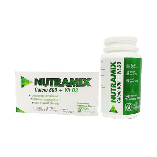 Imagem do produto Nutramixx Cálcio 600 + Vitamina D3 Com 60 Cápsulas