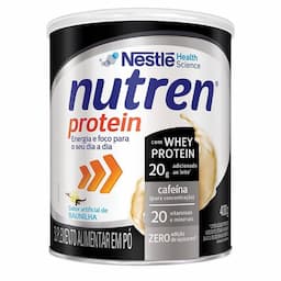 Nutren Protein Sabor Baunilha 400G Whey Protein+Cafeína