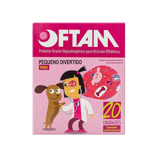 Imagem do produto Oftam - Protetor Ocular Divertido Feminino 20 Unidades