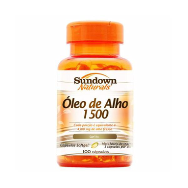 Óleo - De Alho Garlic Sundown Vitamina 1500Mg Com 100 Cápsulas