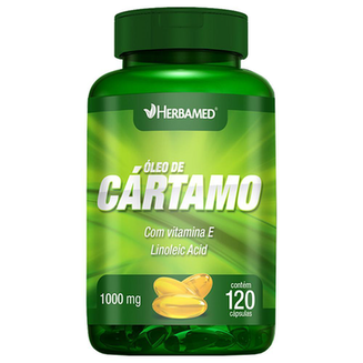 Imagem do produto Óleo De Cártamo Com Vitamina E 120 Cápsulas Herbamed