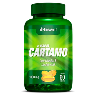 Imagem do produto Óleo De Cártamo Com Vitamina E 60 Cápsulas Herbamed