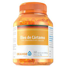Imagem do produto Óleo De Cártamo+Vitamina E Orange Health 1000Mg 60 Cápsulas