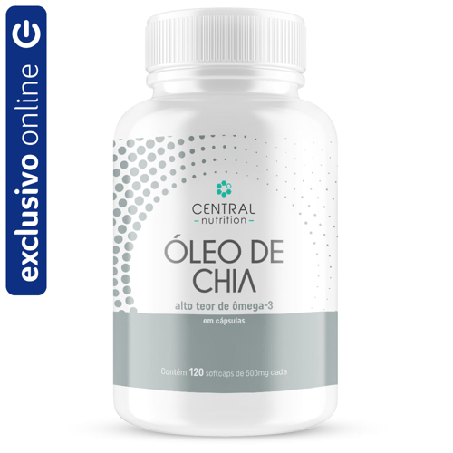 Óleo De Chia 120Caps De 500Mg Central Nutrition