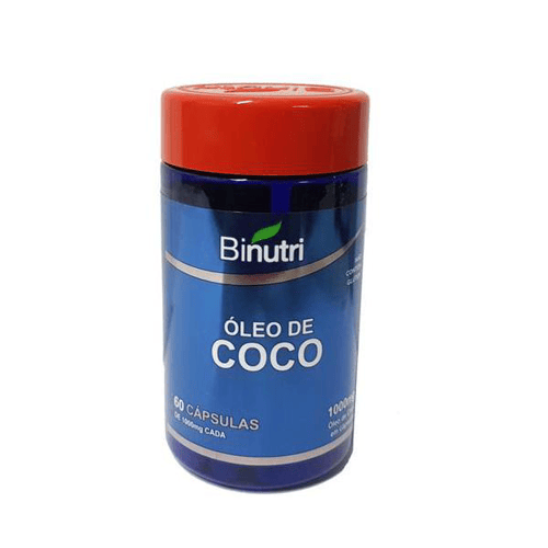 Óleo De Coco 1000 Mg Com 60 Cápsulas Binutri