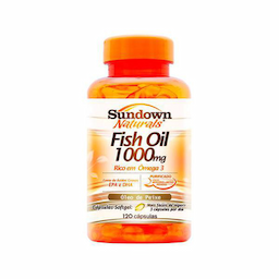 Óleo - De Peixe Fish Oil Sundown Vitamina 1000Mg C 120 Cápsulas