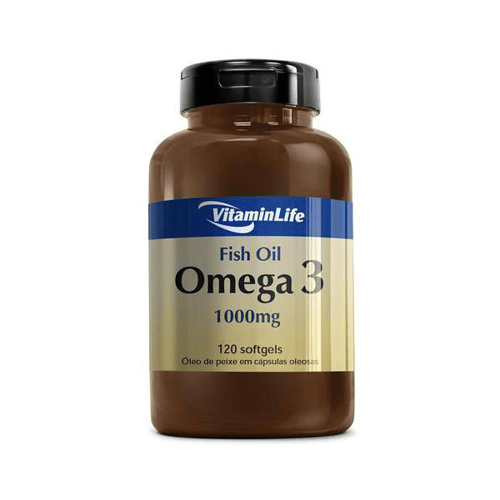 Óleo - De Peixe Omega 3 Em Cápsulas Vitamin Life 1000Mg C 120