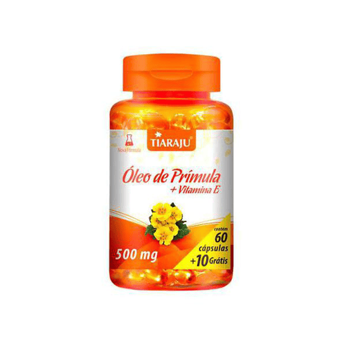 Imagem do produto Óleo De Prímula + Vitamina E Tiaraju 60+10 Cápsulas De 500Mg