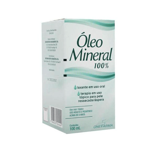 Óleo Mineral Com 100Ml