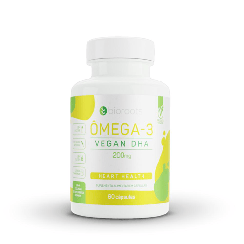 Omega 3 Dha Vegan Fish Oil Bioroots 200Mg Com 60 Cápsulas