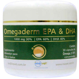 Imagem do produto Omegaderm Epa & Dha 30 Suplemento Para Cães E Gatos 1000Mg C/ 30 Cápsulas Inovet