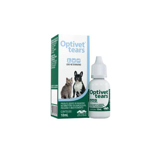Imagem do produto Optivet Tears Colírio 10Ml Vetnil Lubrificante Ocular Cães Gatos