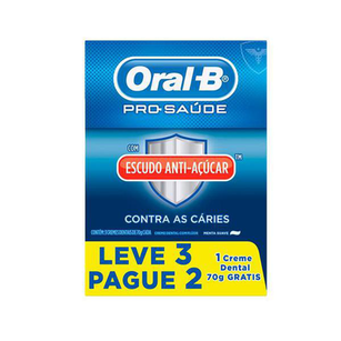 Imagem do produto Oral B Kit Creme Dental Escudo Protetor Anti Acucar Leve 3 Pague 2