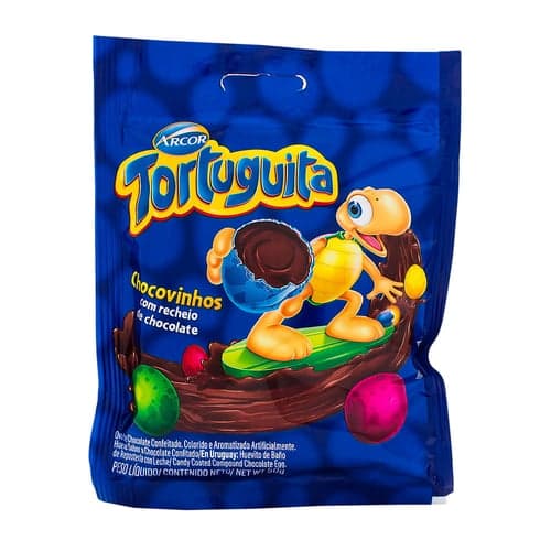 Imagem do produto Ovinhos De Chocolate Arcor Tortuguita Chocovinhos 50G