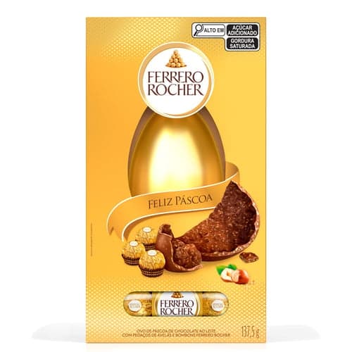 Imagem do produto Ovo De Pascoa Ferrero Rocher 137,5G