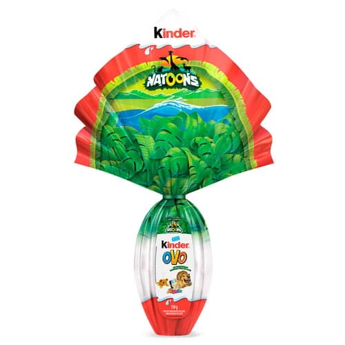 Imagem do produto Ovo De Páscoa Ferrero Rocher Kinder Ovo Natoons 150G + Brinde Sortido
