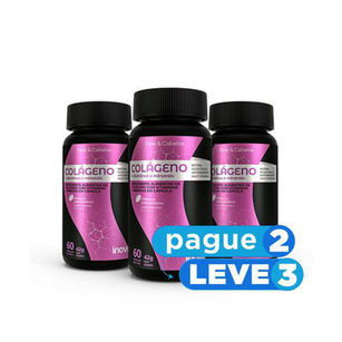 Imagem do produto Pague 2 Leve 3 Colágeno + Vitaminas E Minerais C/ 60 Cápsulas Cada Pote Inove Nutrition