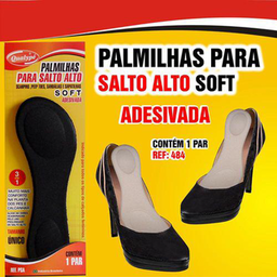 Imagem do produto Palmilha Para Salto Alto Soft Adesiva Preta Qualype