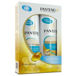Imagem do produto Pantene Kit Shampoo E Condicionador Brilho Extremo 200Ml